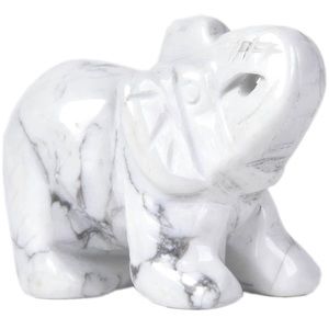 WHITE HOWLITE | HEALING STONE ELEPHANT| NWOT